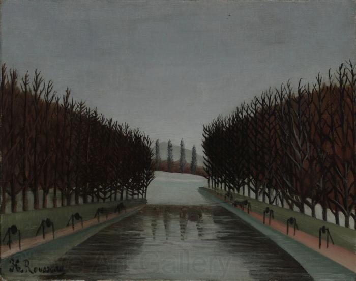 Henri Rousseau Le Canal Norge oil painting art